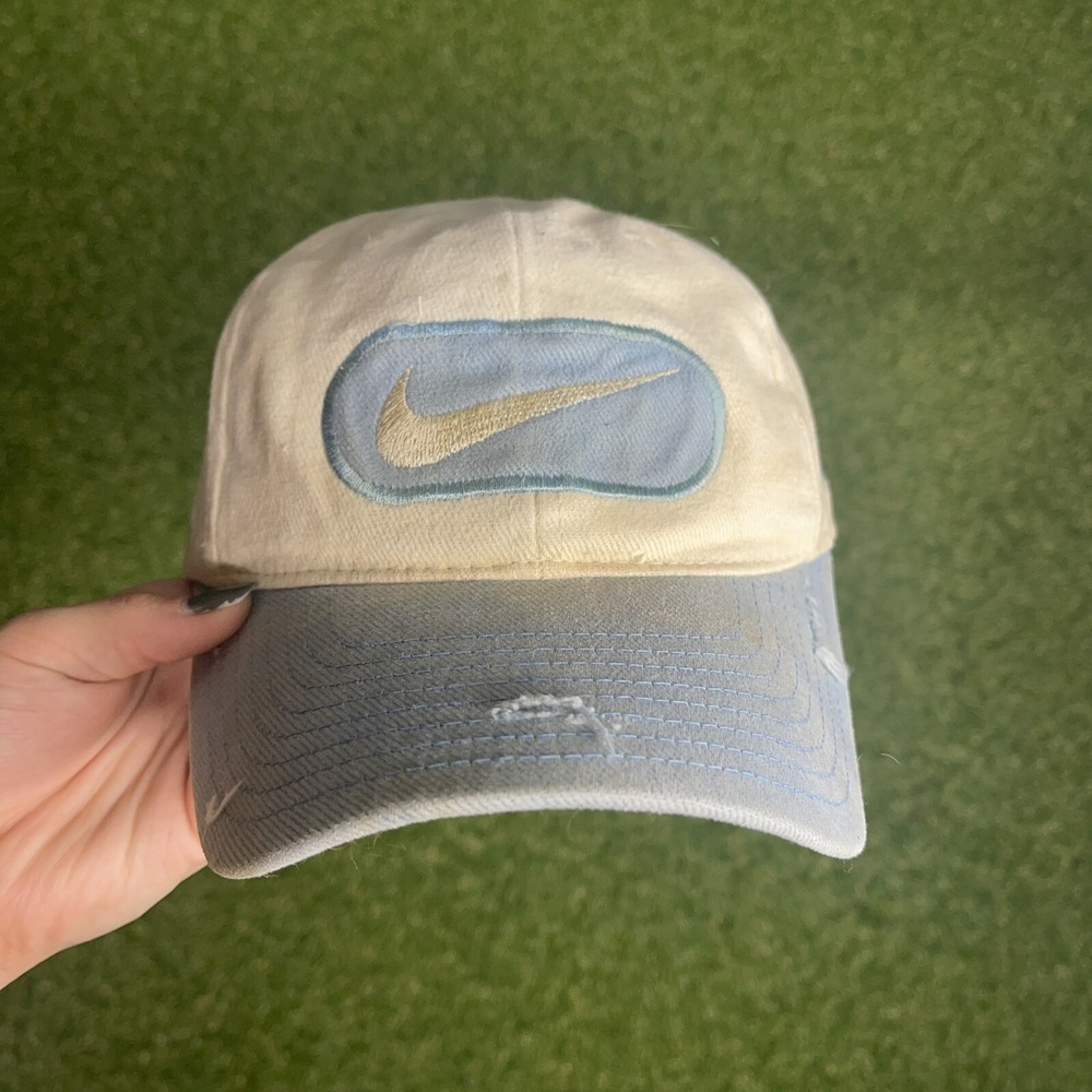 Vintage North Carolina Tar Heels Nike Hat Adult OSFA Distressed UNC Strapback